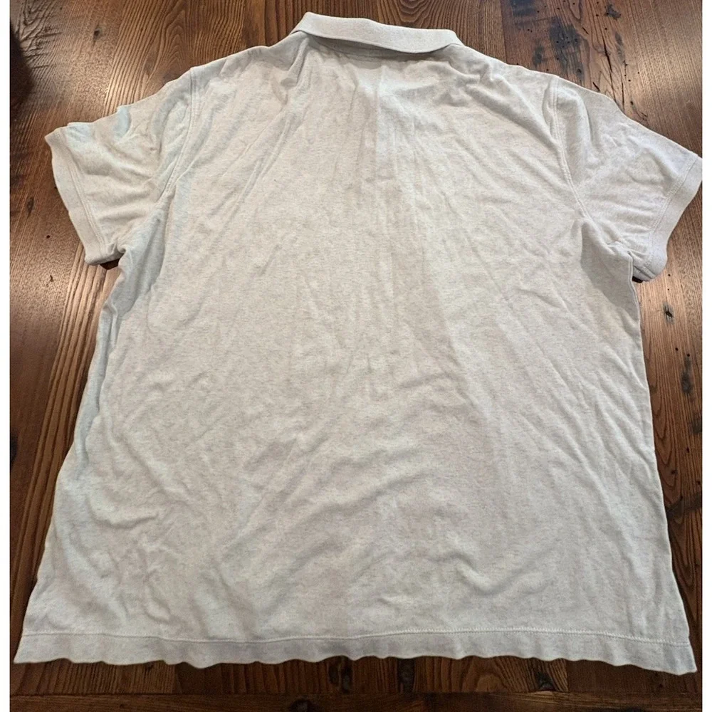 Banana Republic Men's Luxe Touch Performance Polo Oatmeal  Large